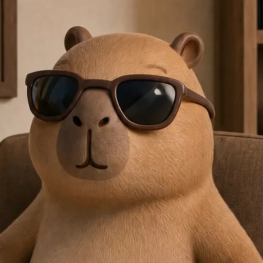 Capi the capybara in his sunglasses