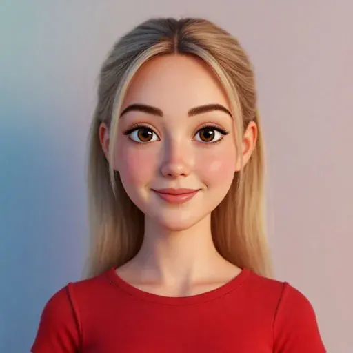 Sofía, your tutor, in her red T-shirt